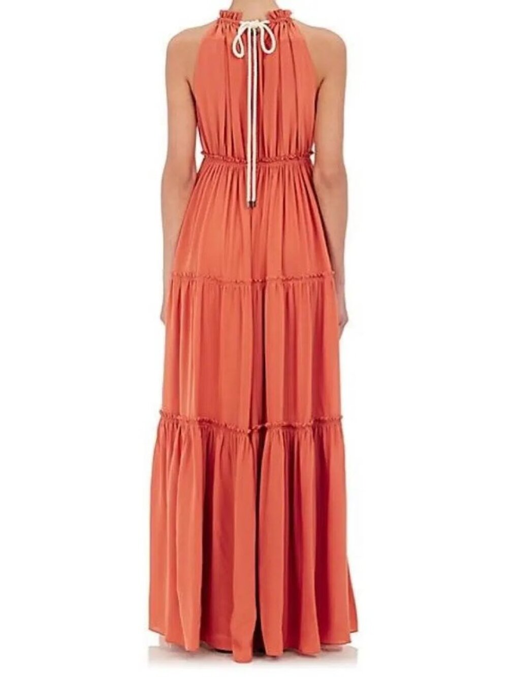 Derek Lam Silk Tiered Halter Dress- Size US 8 NWT
